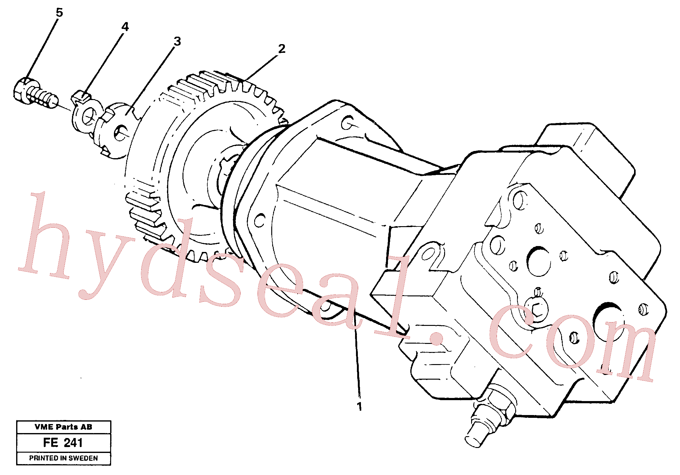 VOE14054671 for Volvo Hydraulic pump(FE241 assembly)