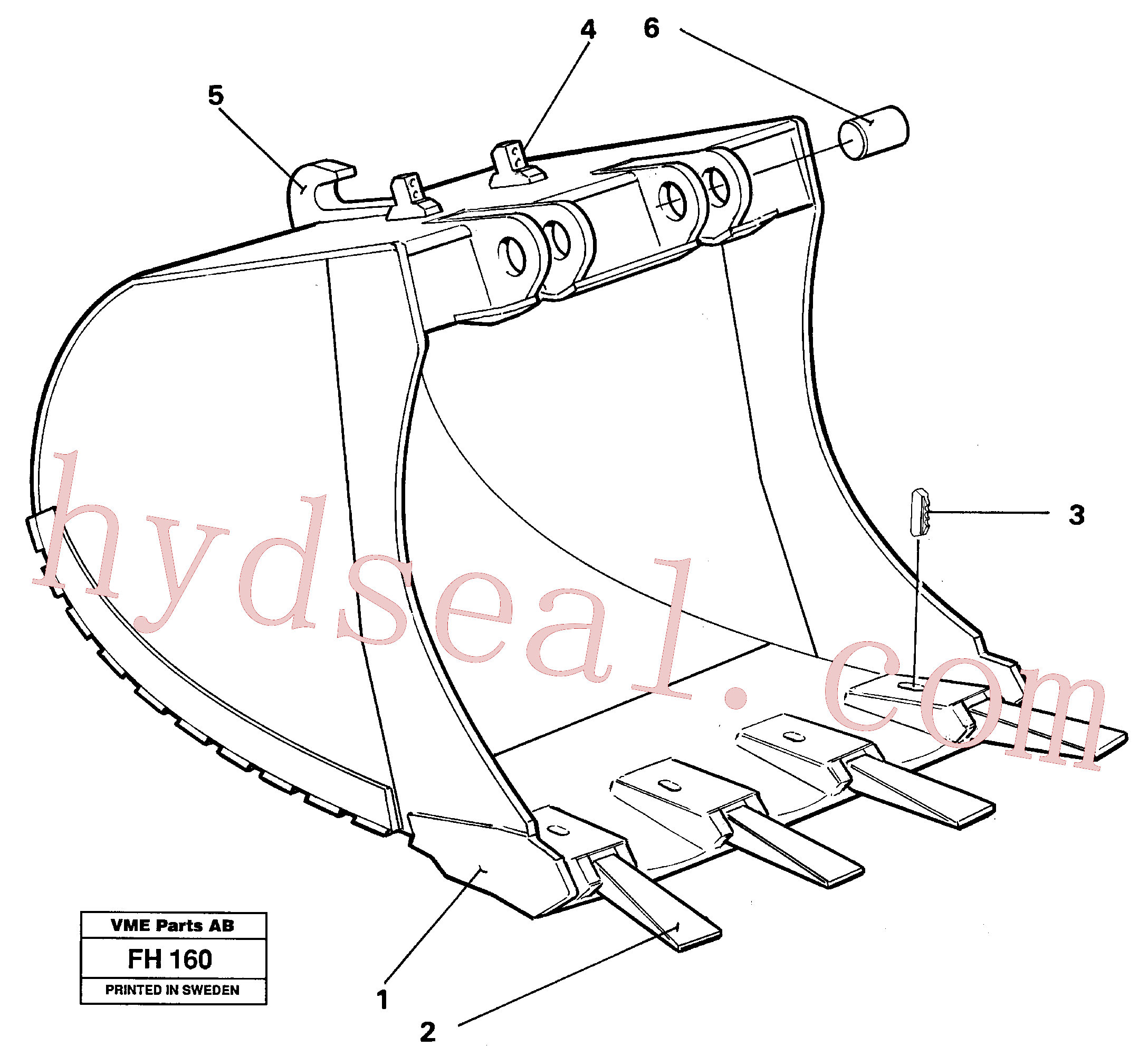 VOE14085102 for Volvo Buckets for Quickfit(FH160 assembly)