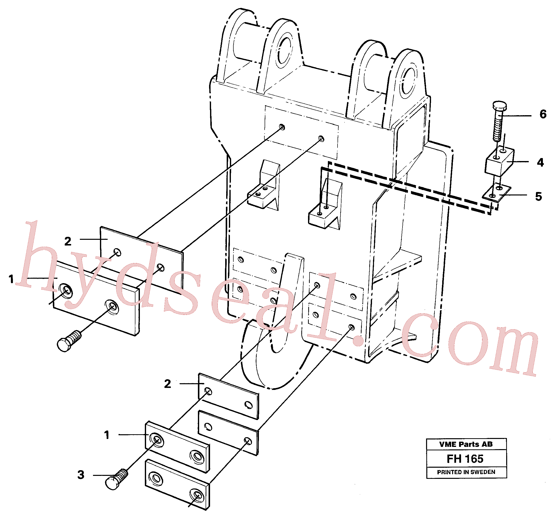 VOE14254079 for Volvo Mounting kit(FH165 assembly)