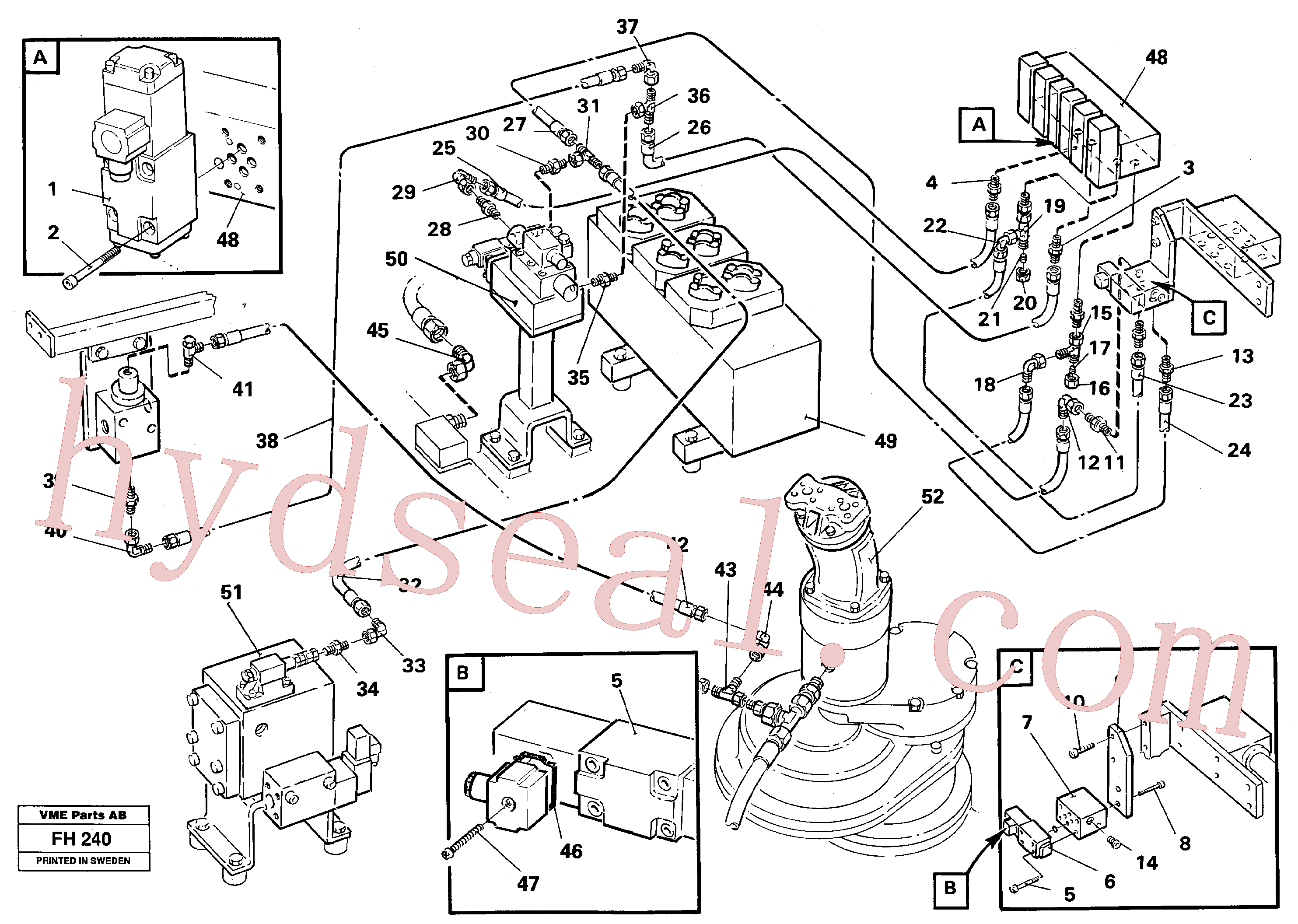 VOE14259609 for Volvo Hammer/shears, base maskin(FH240 assembly)