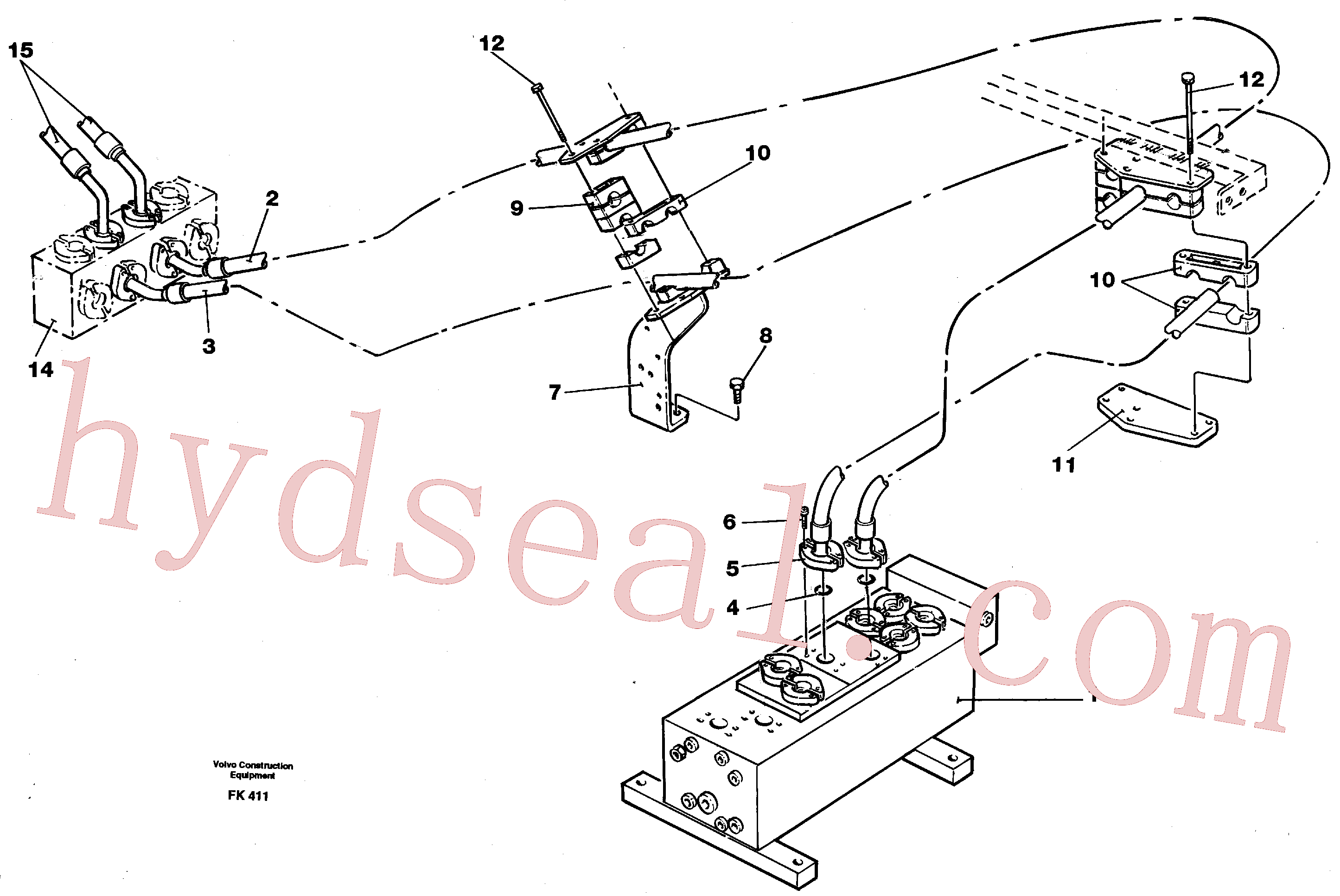 VOE14049936 for Volvo Hydraulic system Dipper arm(FK411 assembly)