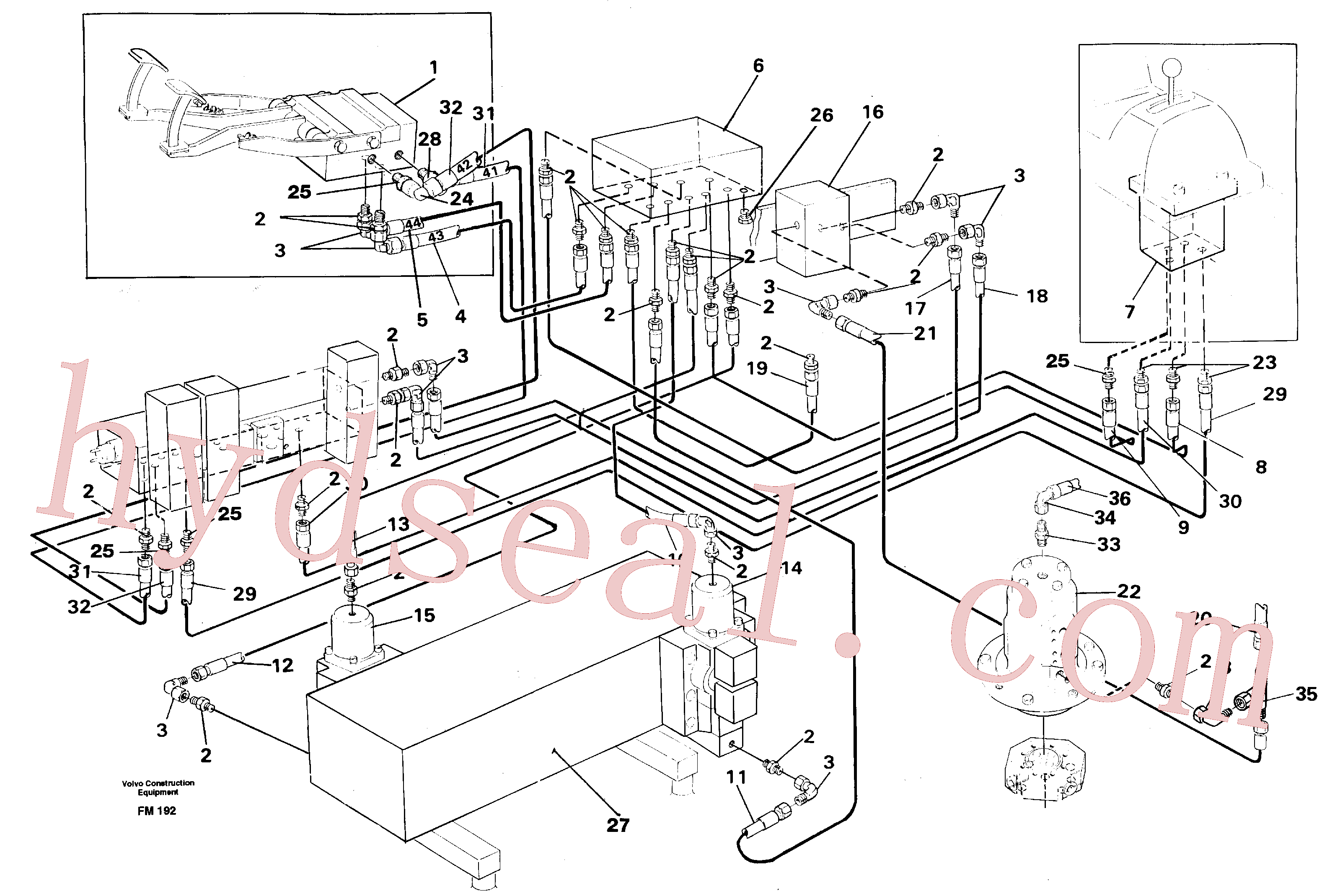 VOE14264532 for Volvo Travel motor hydraulics, superstructure(FM192 assembly)