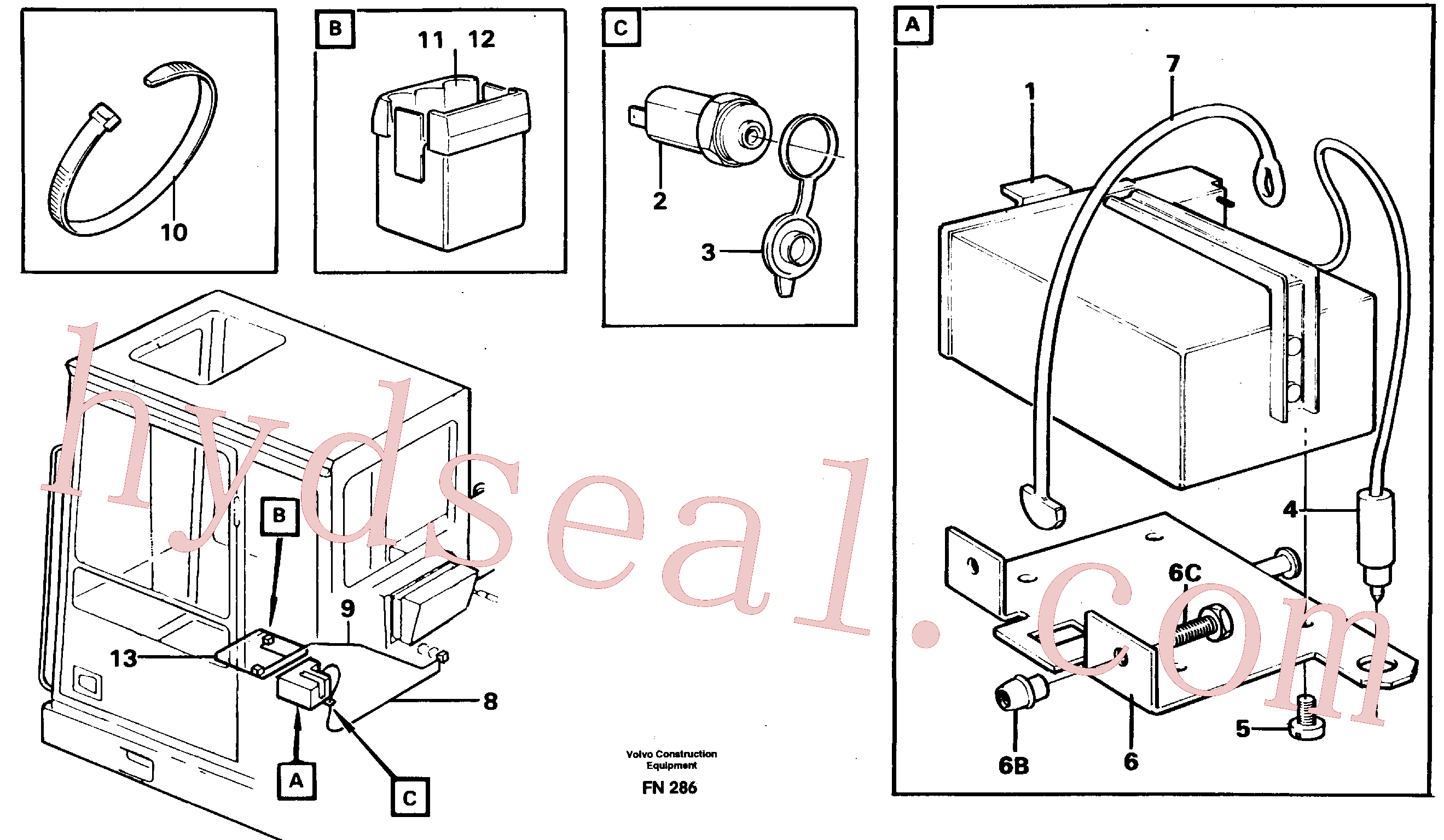 VOE14247183 for Volvo Lunch box heater(FN286 assembly)