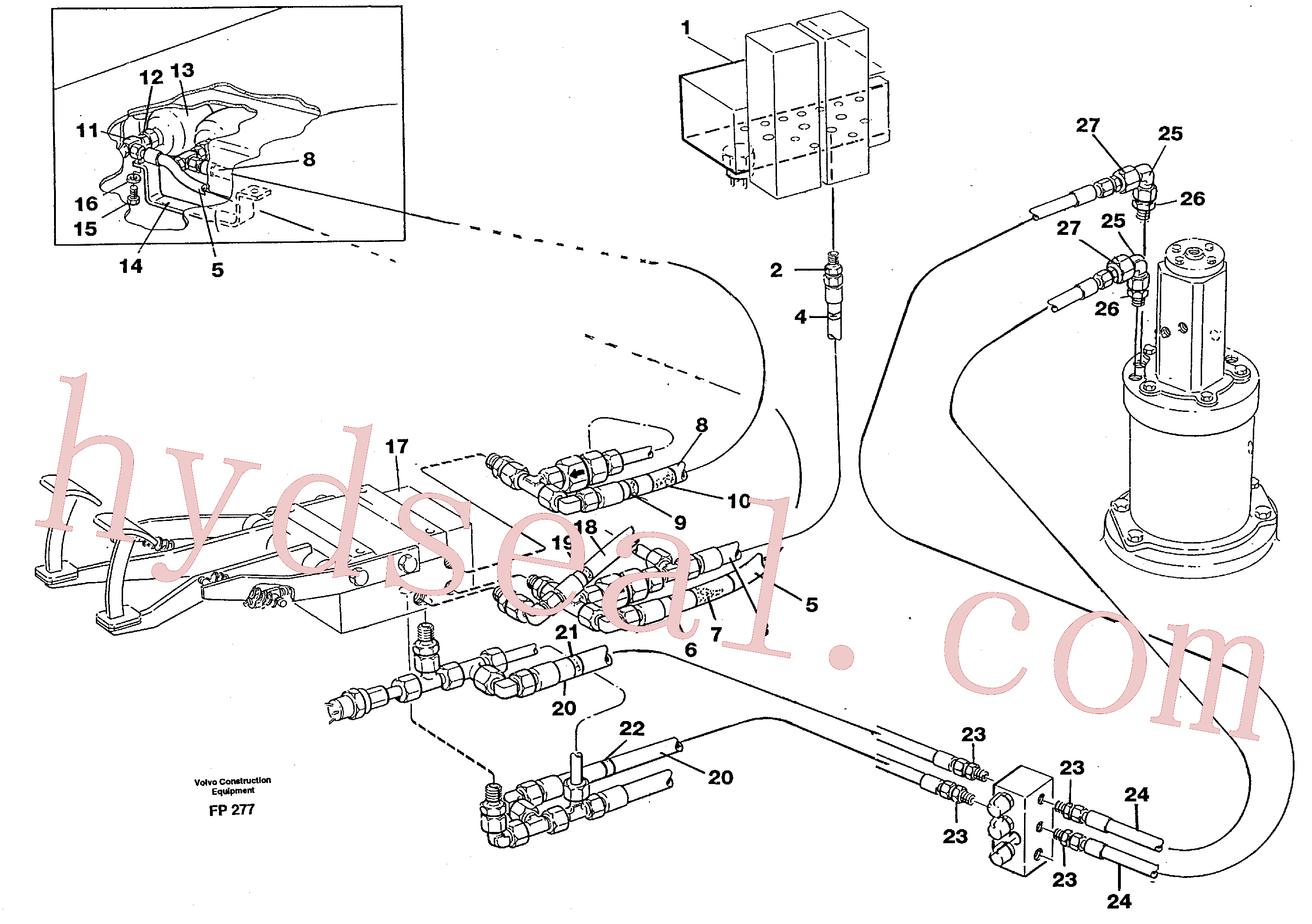 VOE11716285 for Volvo Brake system, superstructure(FP277 assembly)