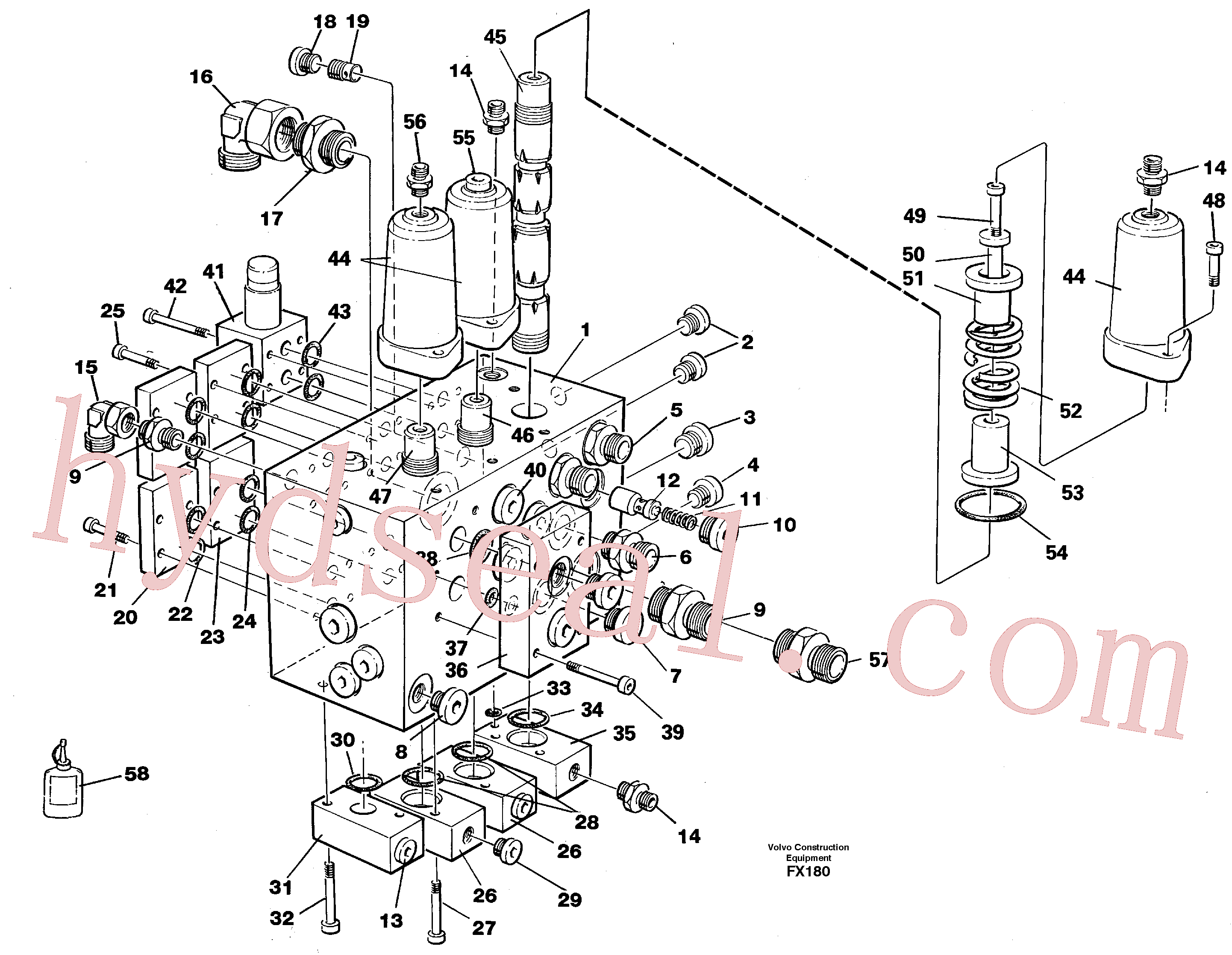 VOE14236254 for Volvo Slew valve assembly(FX180 assembly)