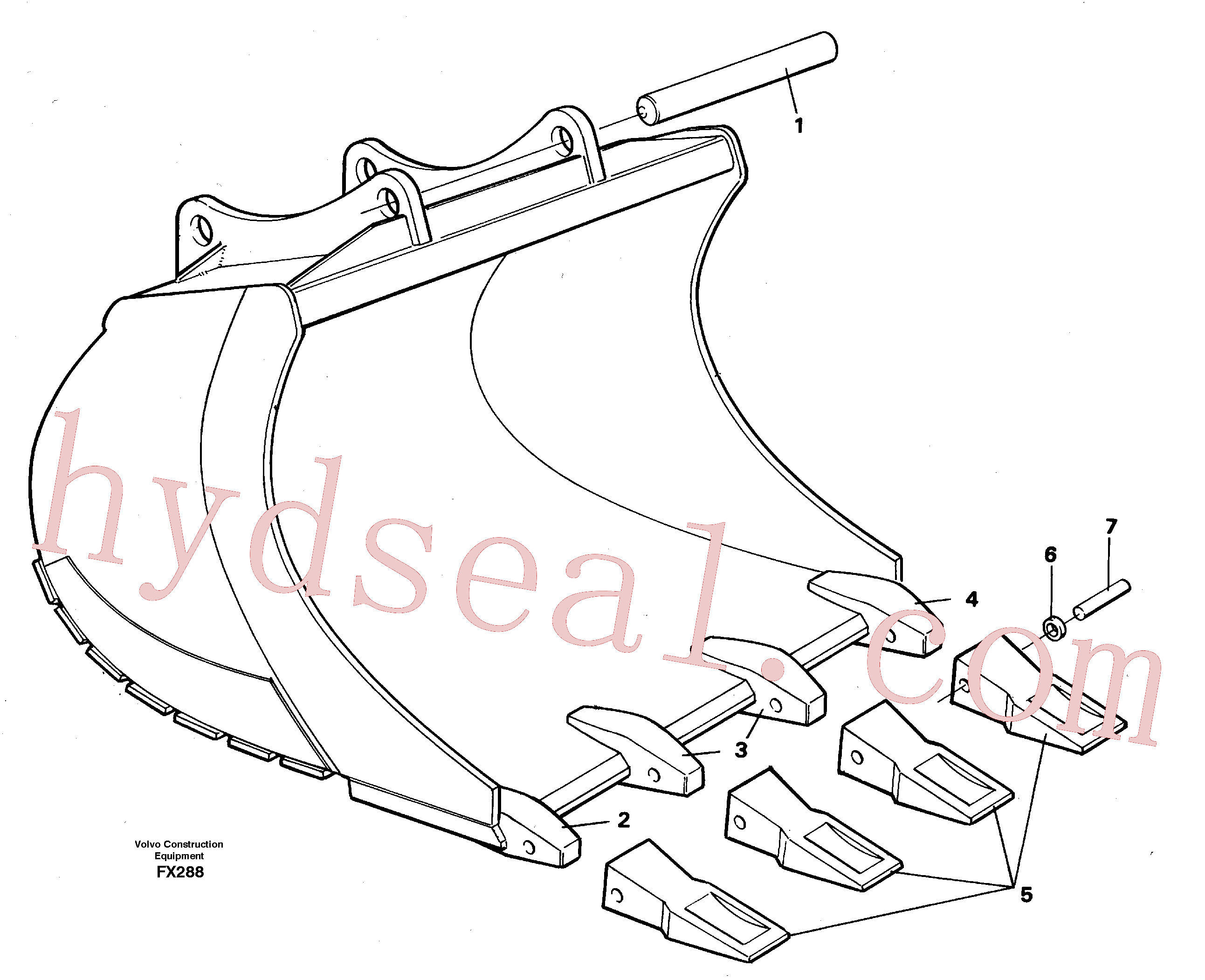 VOE14257809 for Volvo Buckets for Quickfit withplate cutting edges(FX288 assembly)