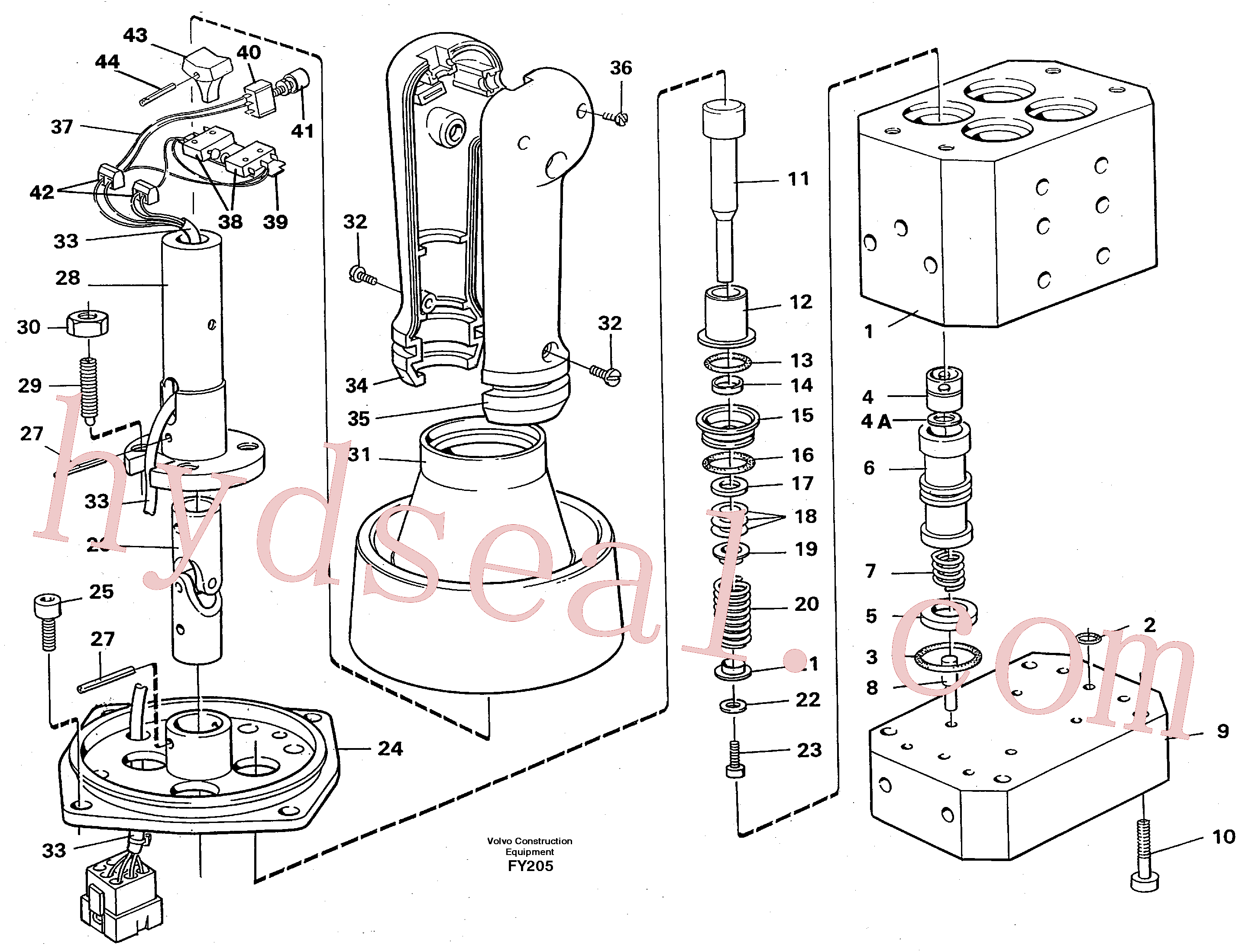 VOE14254689 for Volvo Control pressure valve(FY205 assembly)