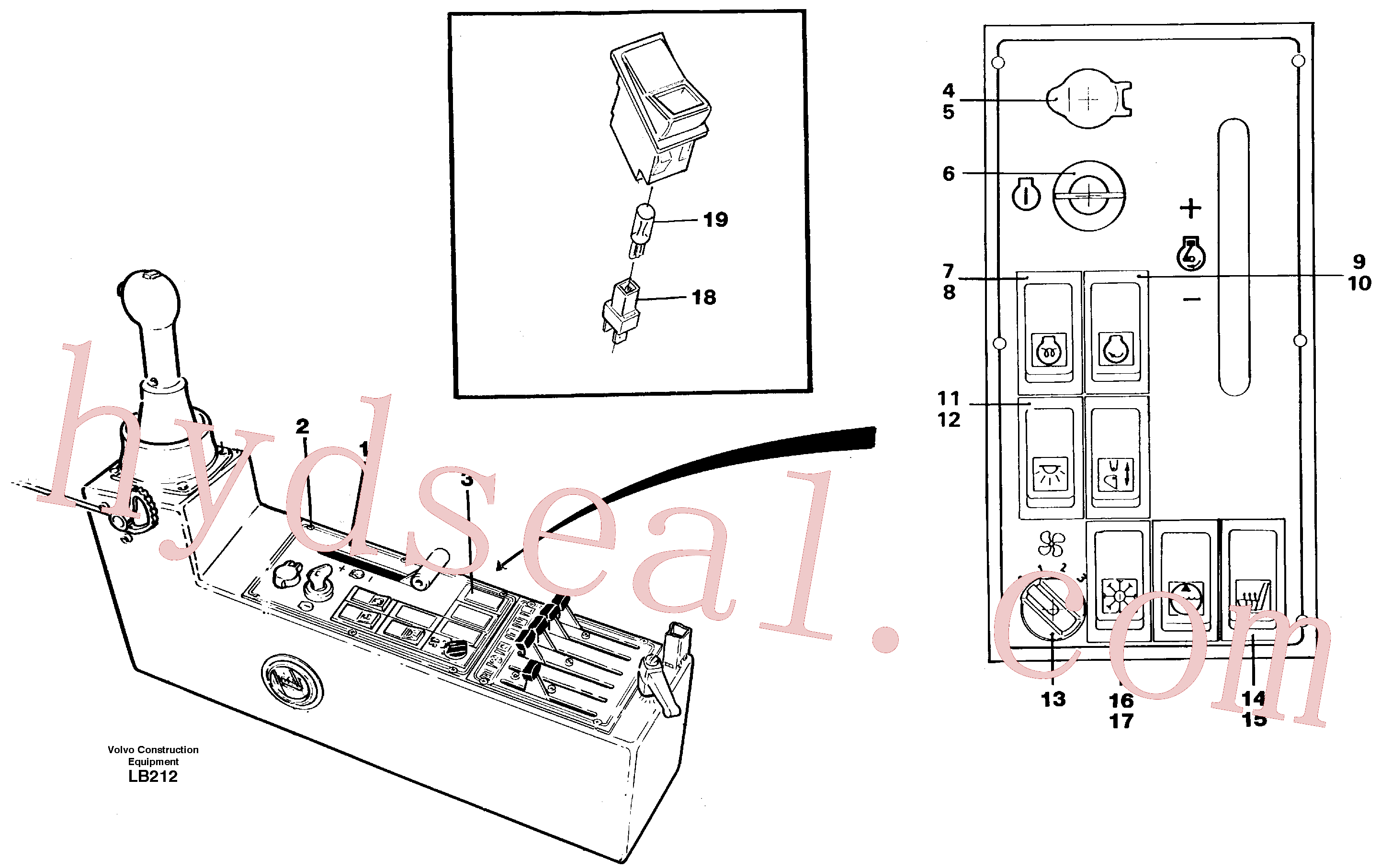 VOE13966327 for Volvo Engine control panel(LB212 assembly)