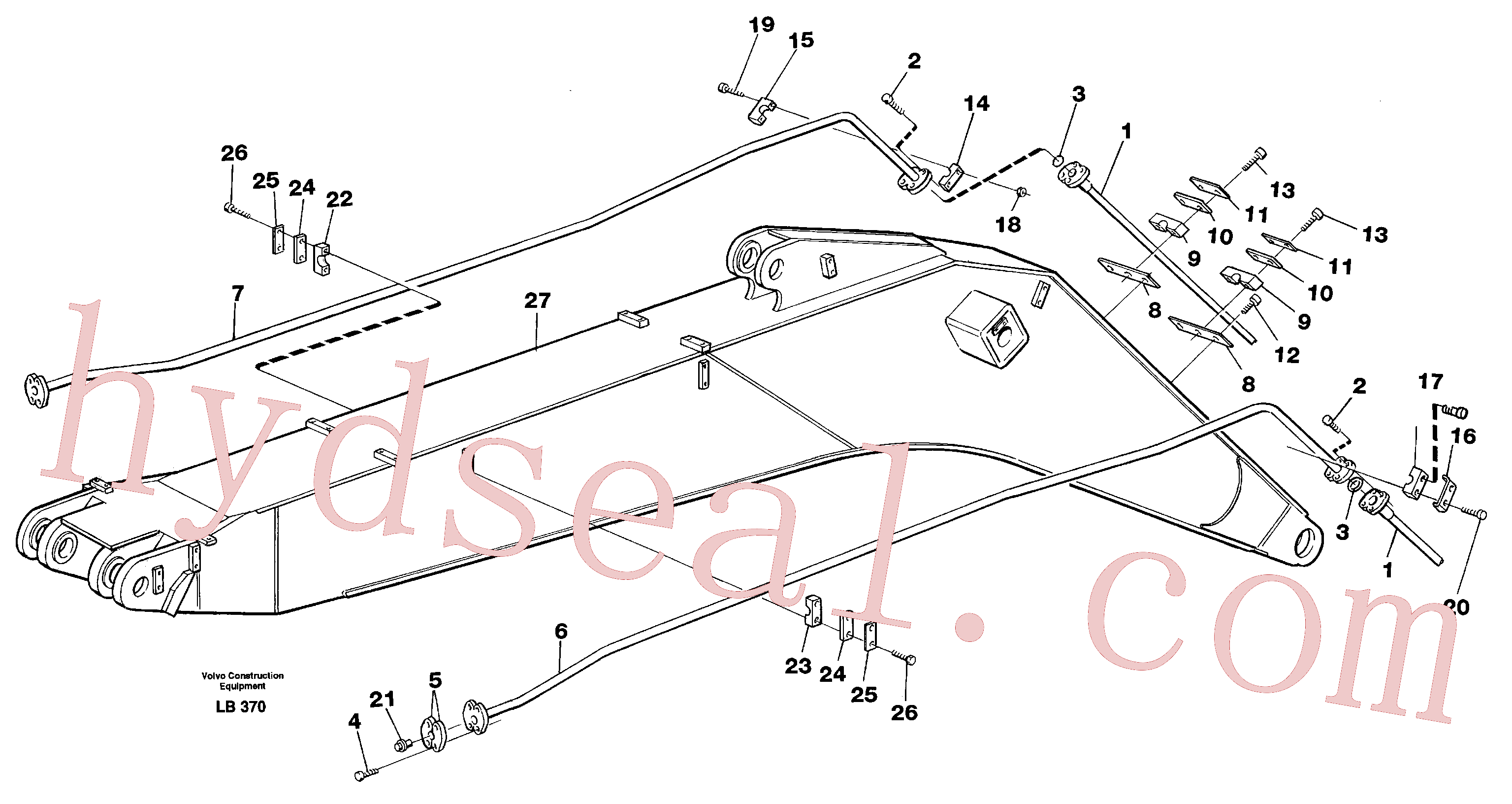 VOE14344967 for Volvo Hammer hydraulics on mo noboom(LB370 assembly)