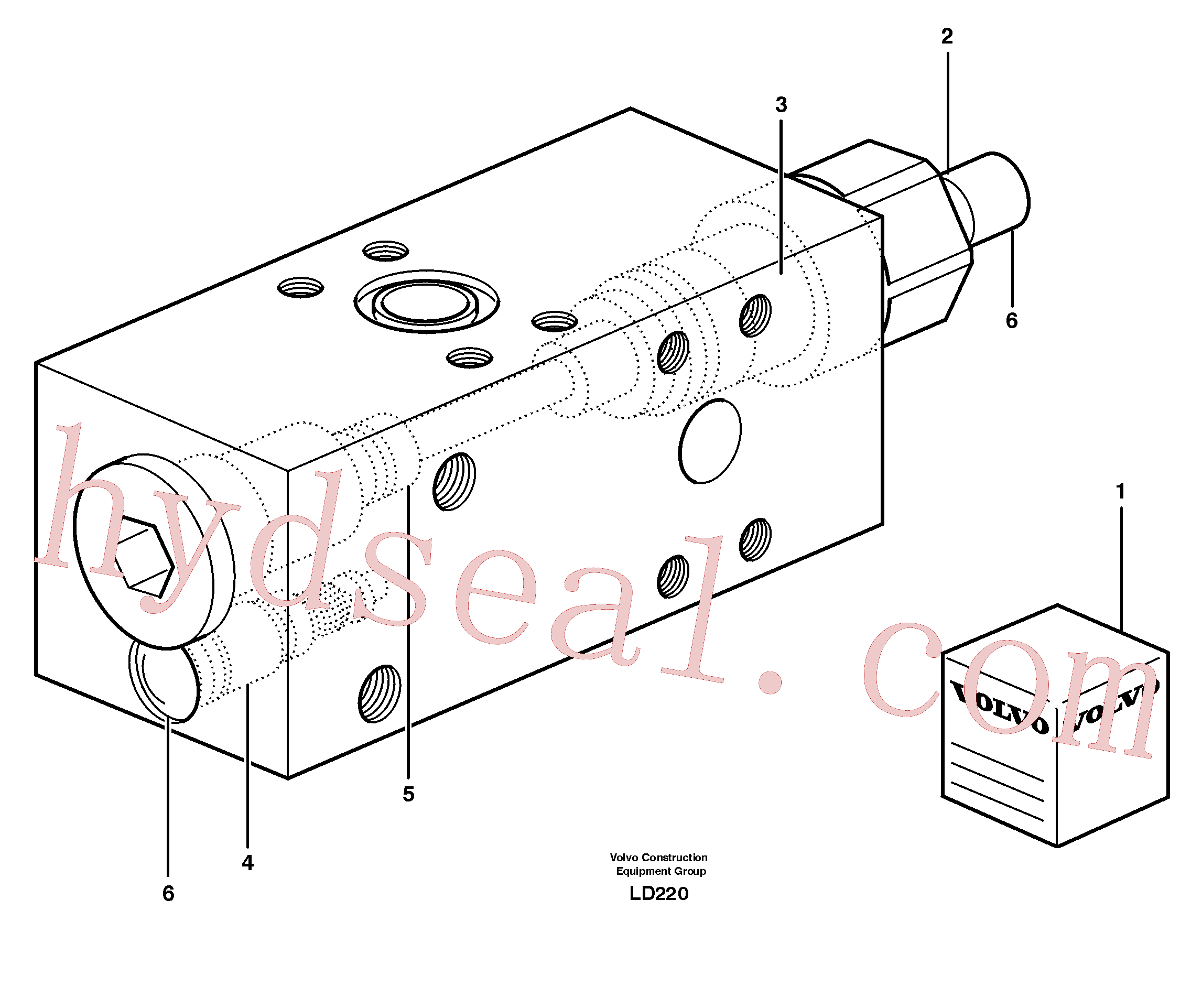 VOE11714559 for Volvo Safety valve(LD220 assembly)
