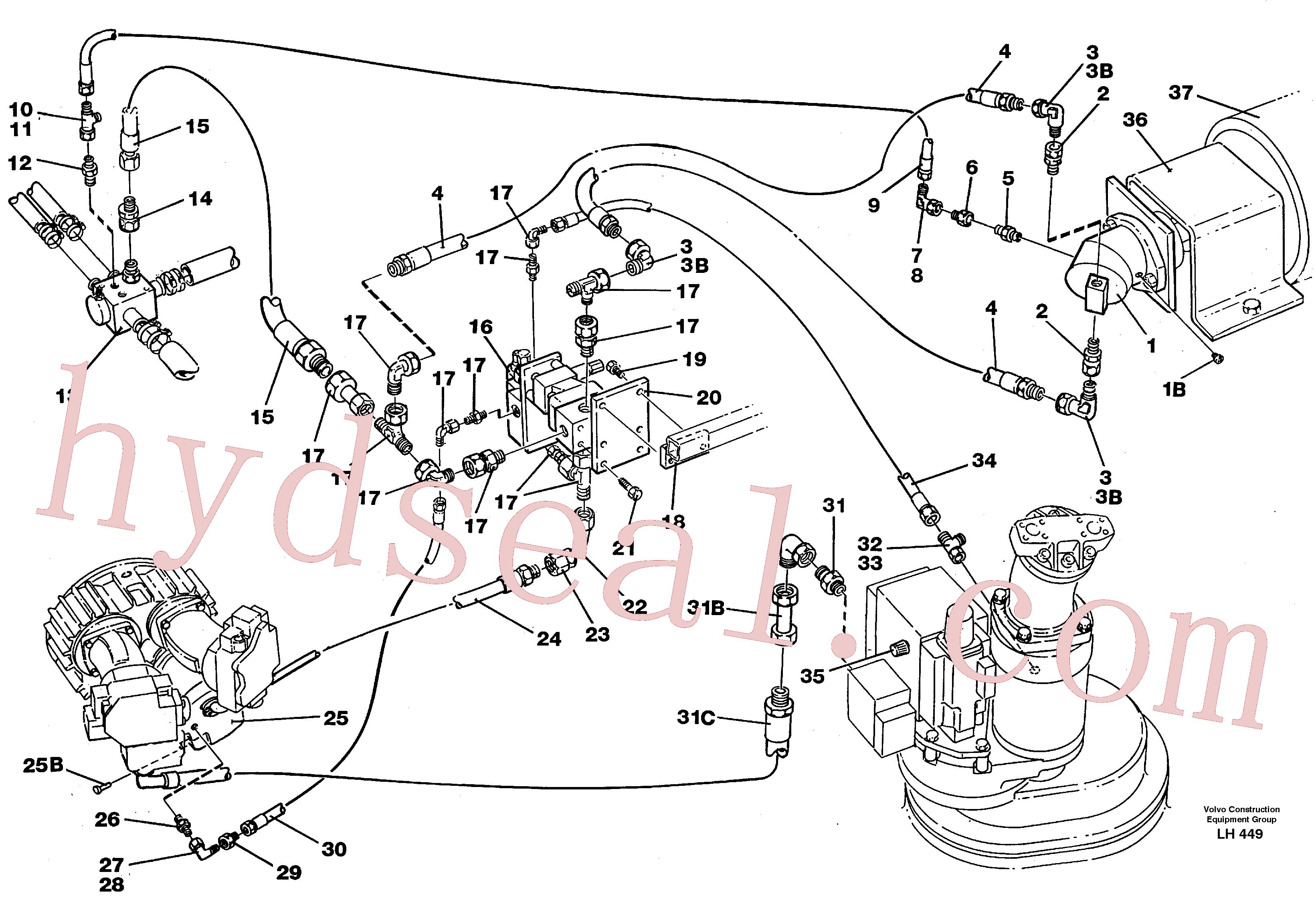 VOE14211244 for Volvo Magnet equipment Ohio, hydraulic installation, 15 kw alternator(LH449 assembly)