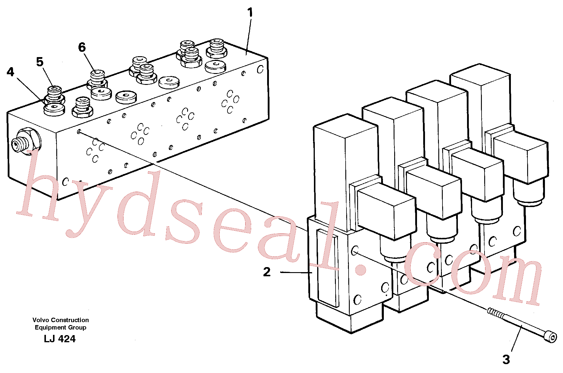 VOE14236996 for Volvo Extra valve block(LJ424 assembly)