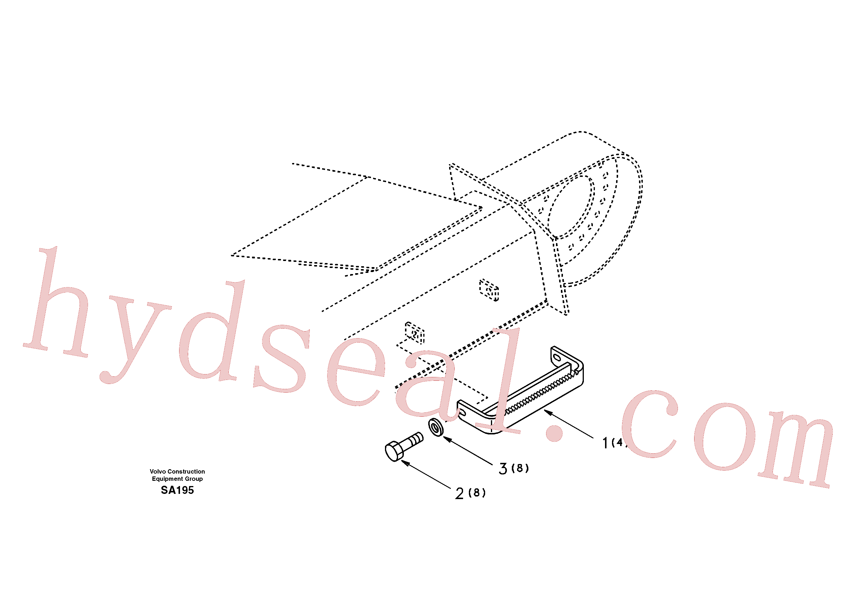 SA9011-11609 for Volvo Foot step(SA195 assembly)