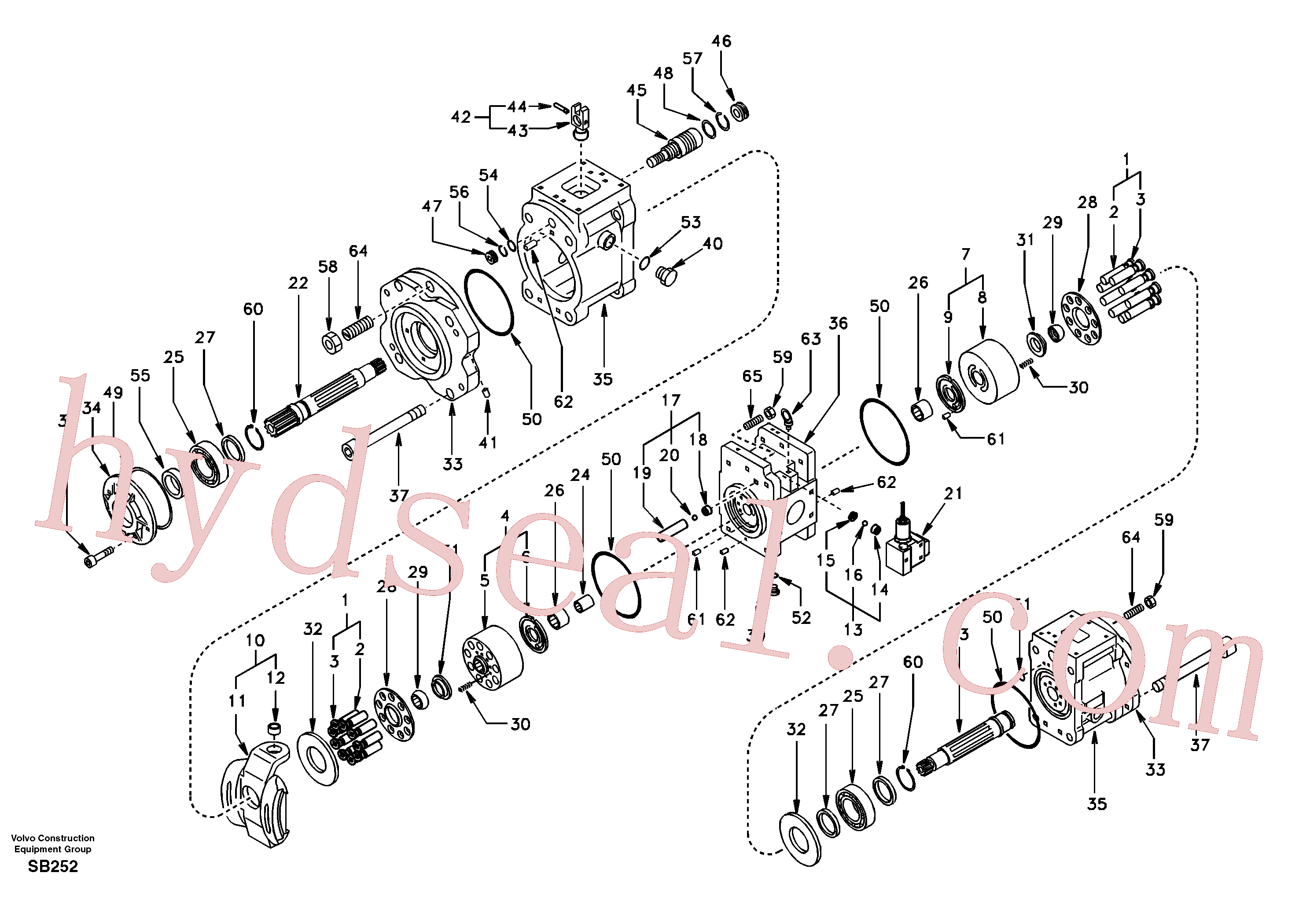 SA8230-25620 for Volvo Hydraulic pump(SB252 assembly)