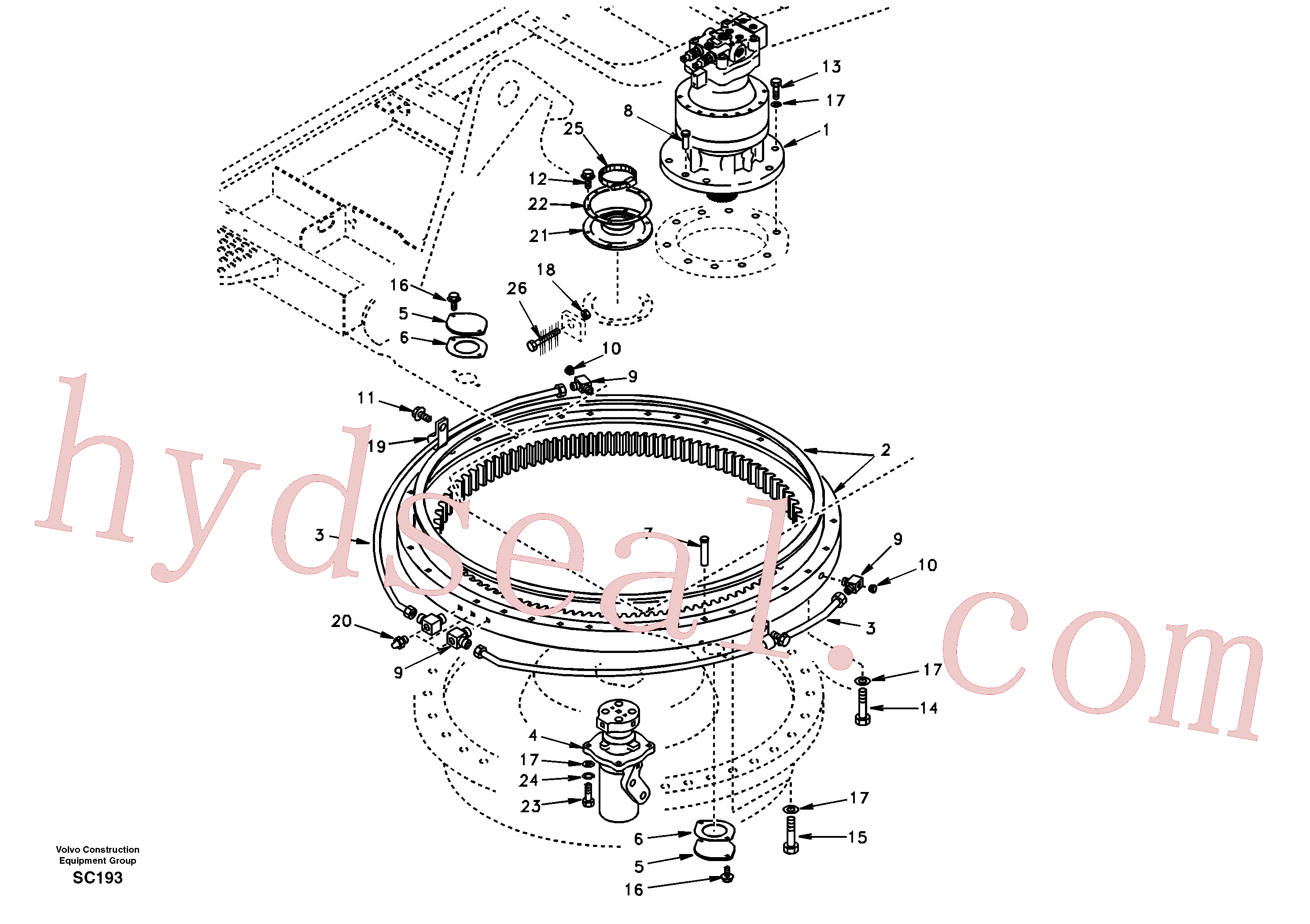 VOE992954 for Volvo Swing system(SC193 assembly)