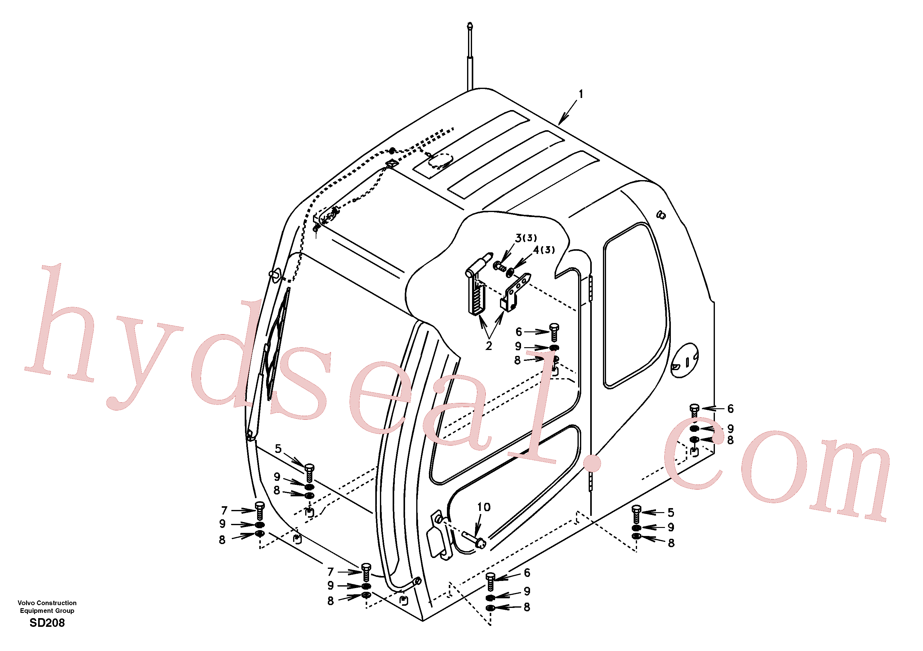 SA9011-11609 for Volvo Cab mount(SD208 assembly)