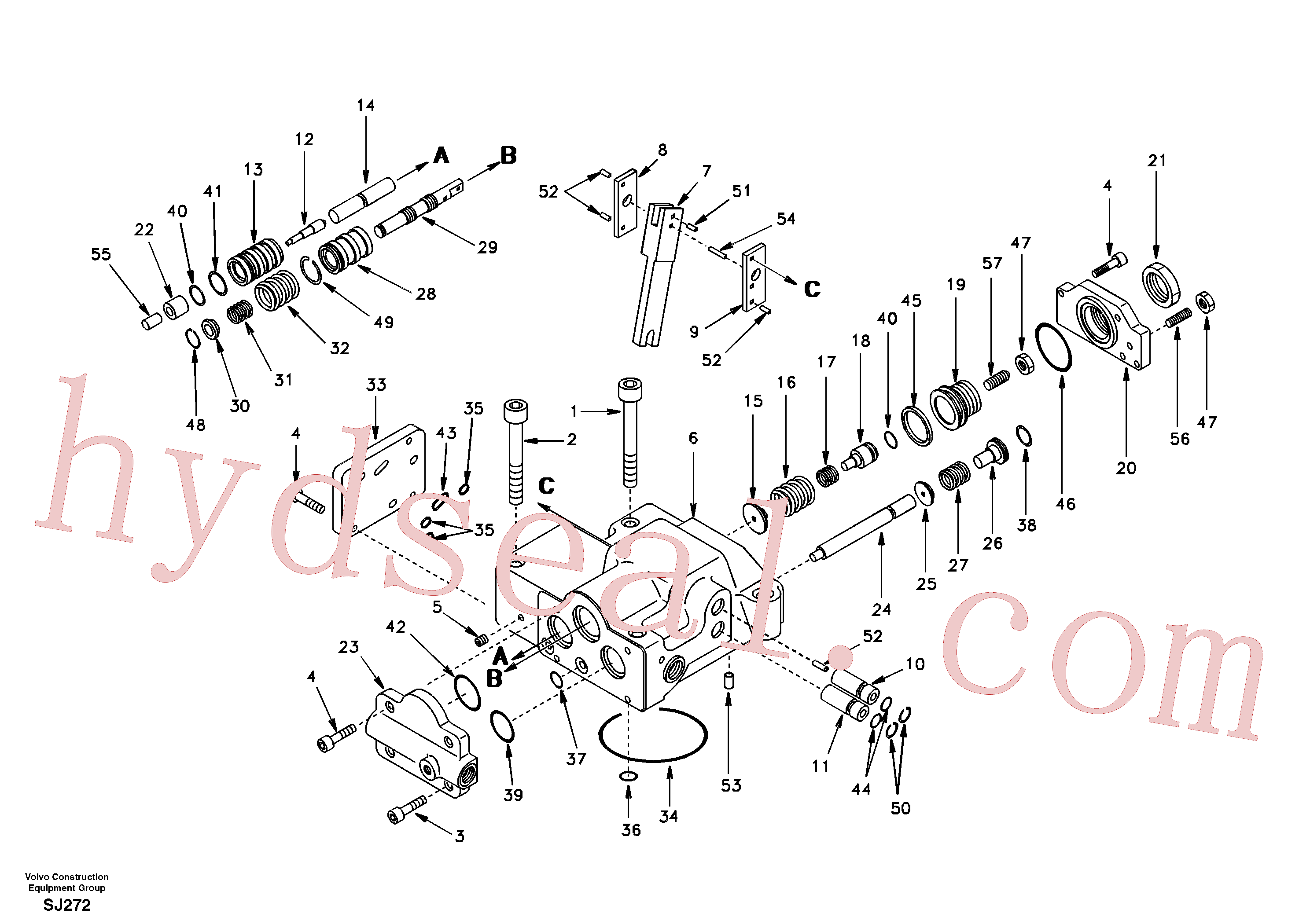 VOE14500011 for Volvo Regulator, hydraulic pump(SJ272 assembly)