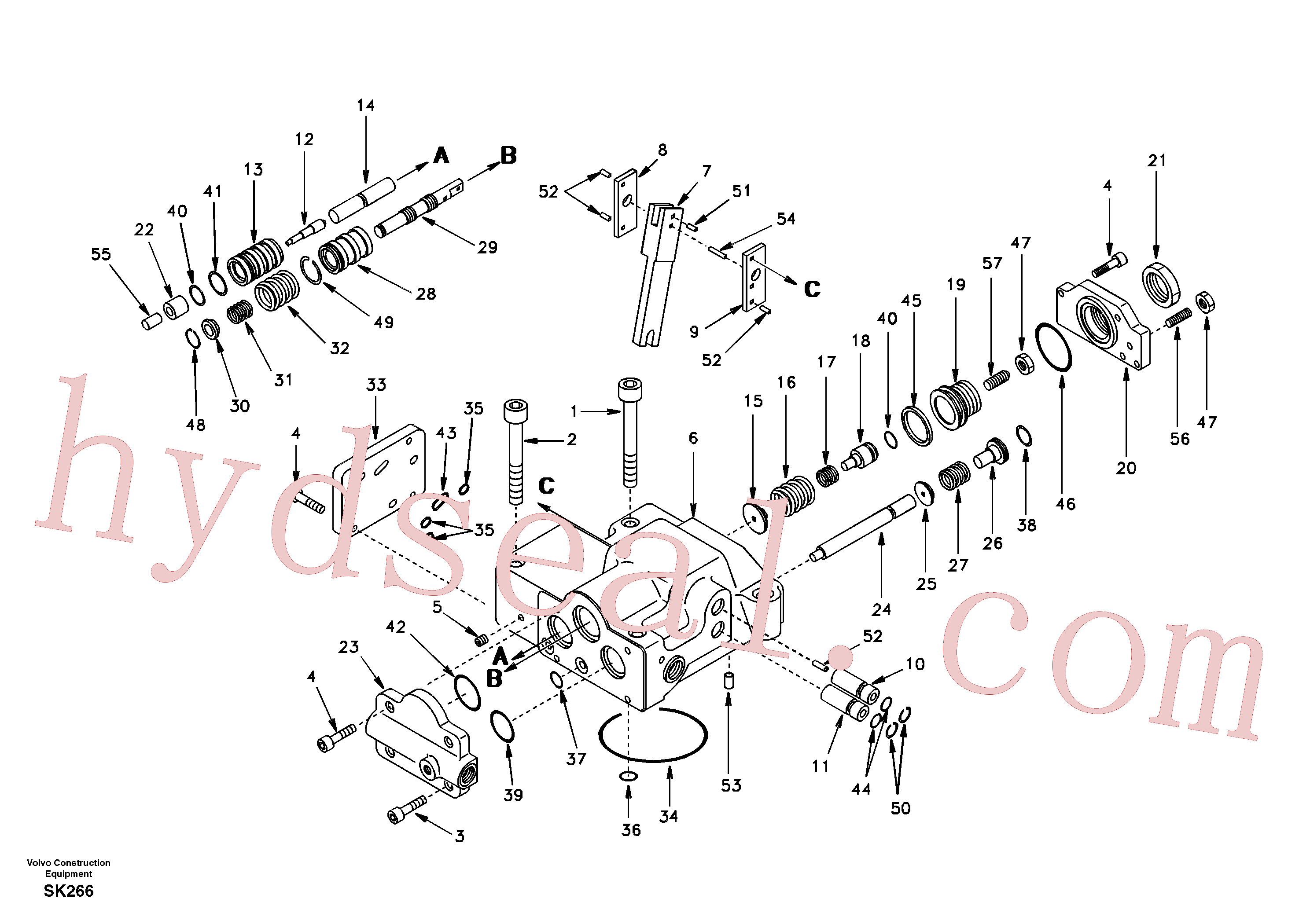 VOE14500011 for Volvo Regulator, hydraulic pump(SK266 assembly)