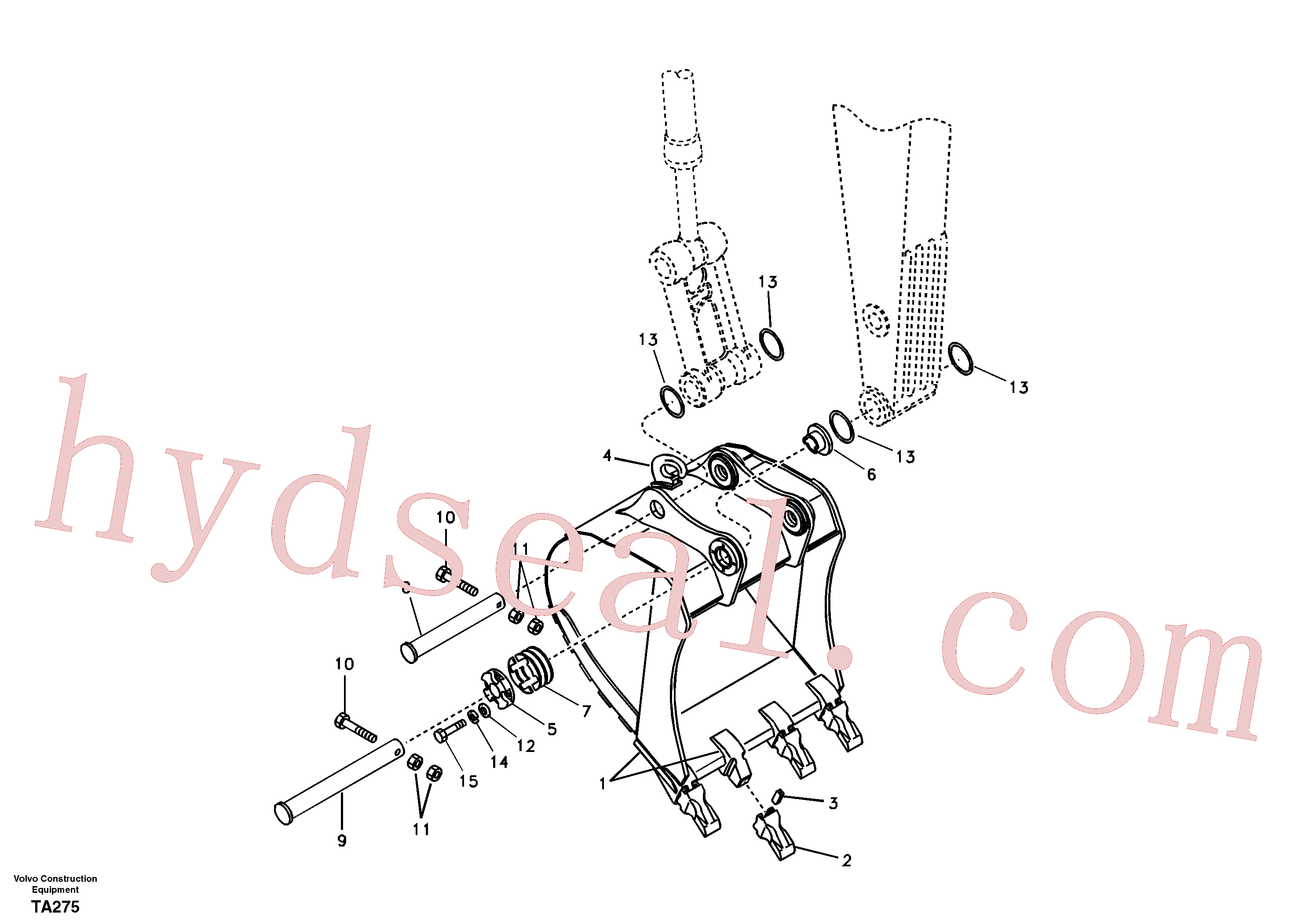 SA1171-88250 for Volvo Bucket(TA275 assembly)